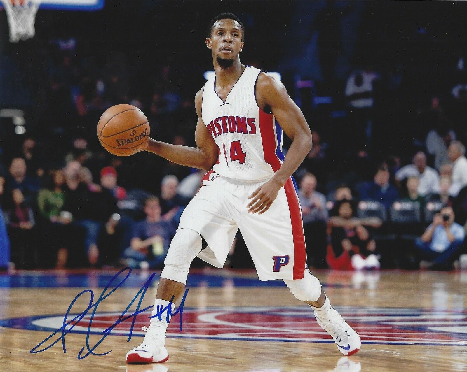 Signed 8x10 ISH SMITH Detroit Pistons Autographed Photo Poster painting w/COA