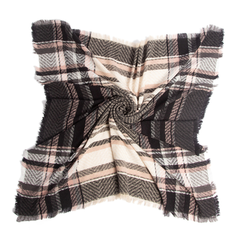 Thickened Herringbone Polyester Scarfs-vocosishoes