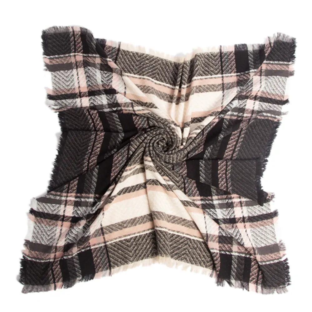 Thickened Herringbone Polyester Scarfs-vocosishoes