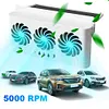 Solar Car Exhaust Fan with 3 Air Outlets Car Radiator Cooling Fan for All Cars