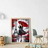 (Stamped/Counted) Woman Eiffel Tower-11CT Cross Stitch 40*55cm/15.75*21.65in