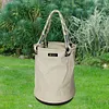 Canvas Tool Bucket Bag with Plastic Bottom Aerial Work Tool Bag for Electrician