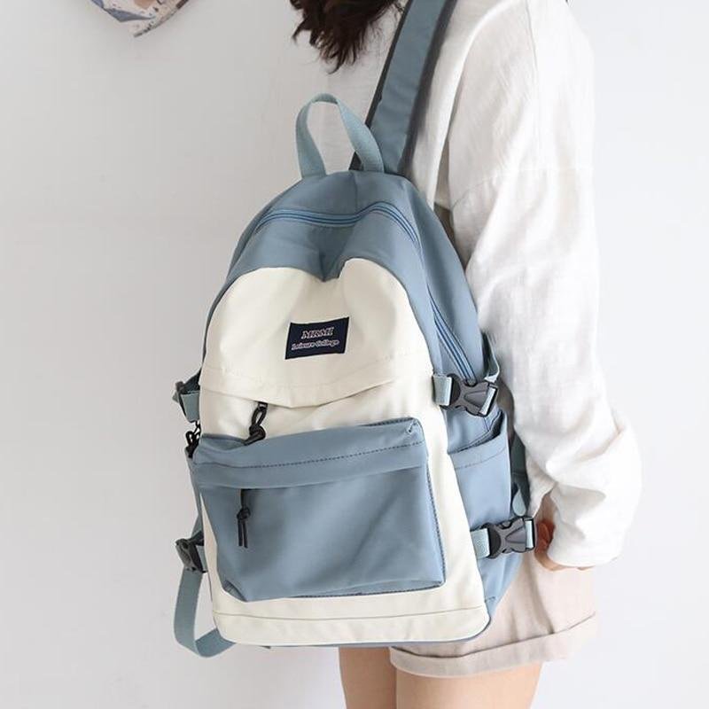 Twin Color School Backpack、、sdecorshop