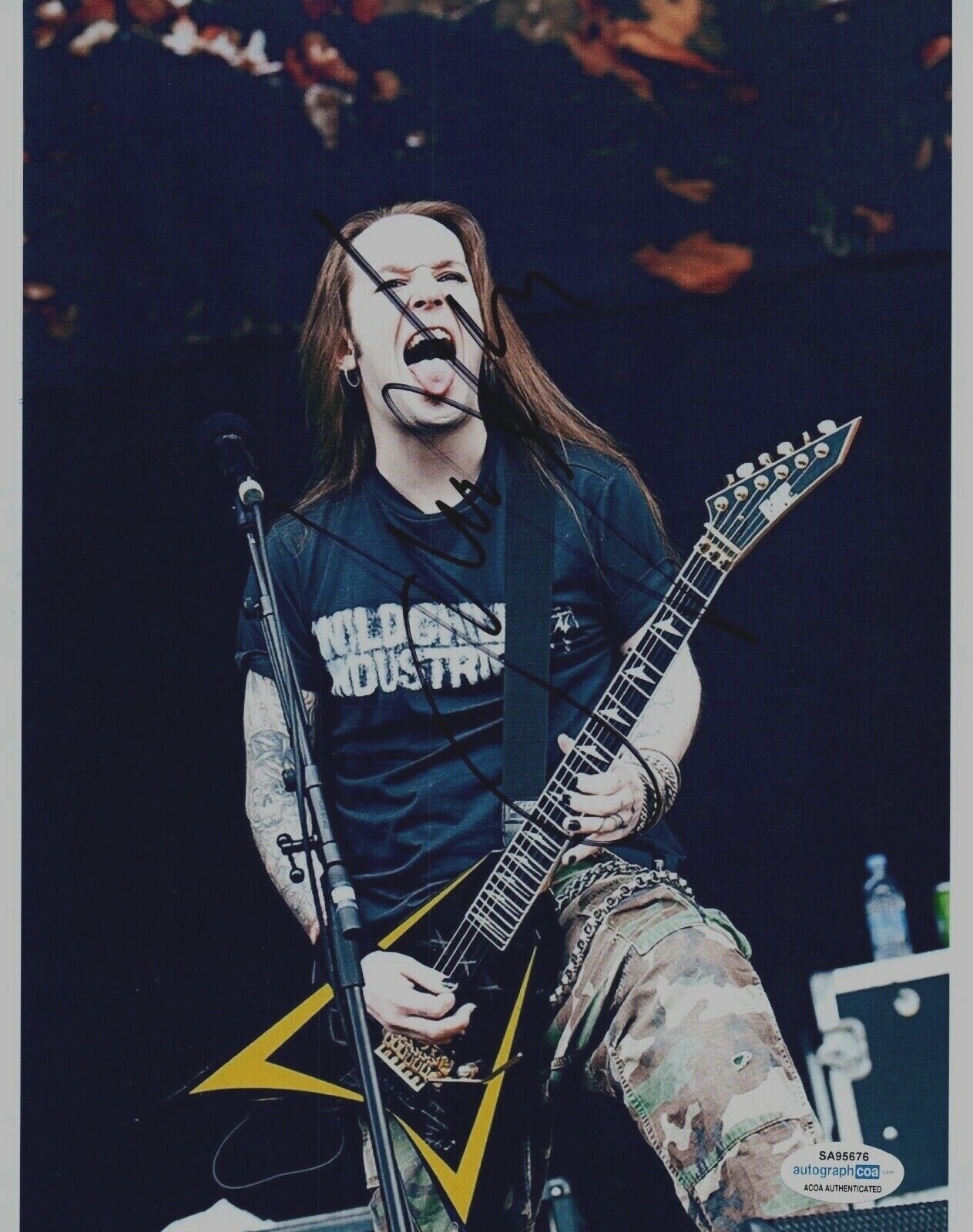 Alexi Laiho Signed Autographed 8x10 Photo Poster painting Children of Bodom ACOA COA