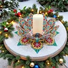  DIY Diamond Painting 3D Puzzle Irregular Shapes Mandala Lotus Shaped Candle Aromatherapy Holder Tray Decor Kit