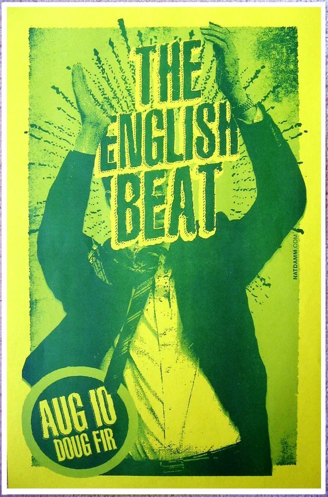 ENGLISH BEAT 2012 Gig POSTER Portland Oregon Concert