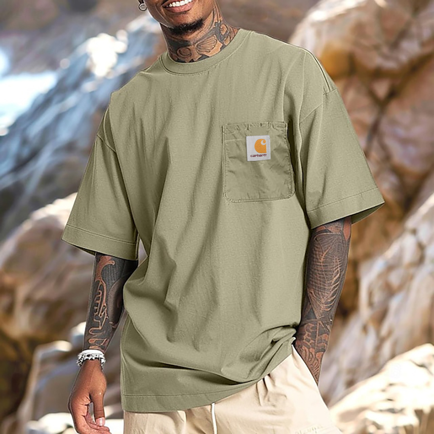 UNISEX LARGE POCKET LOGO T-SHIRT