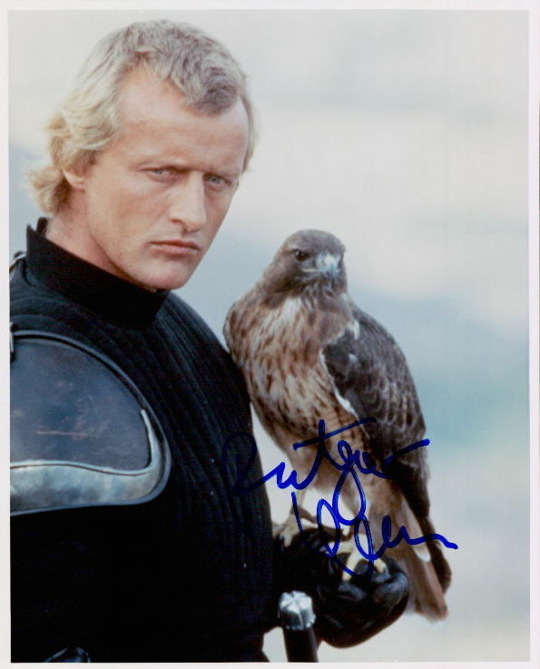 Rutger Hauer (Ladyhawke) signed 8x10 Photo Poster painting In-person