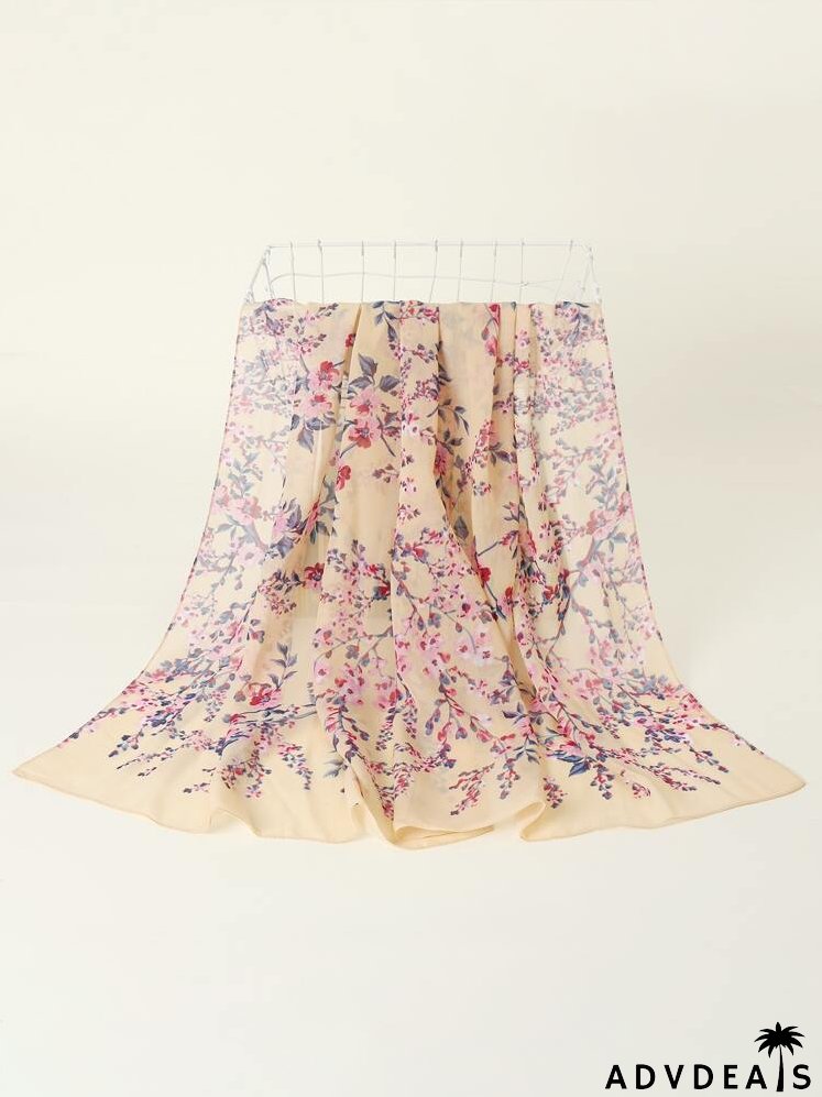 Floral Print Scarf
