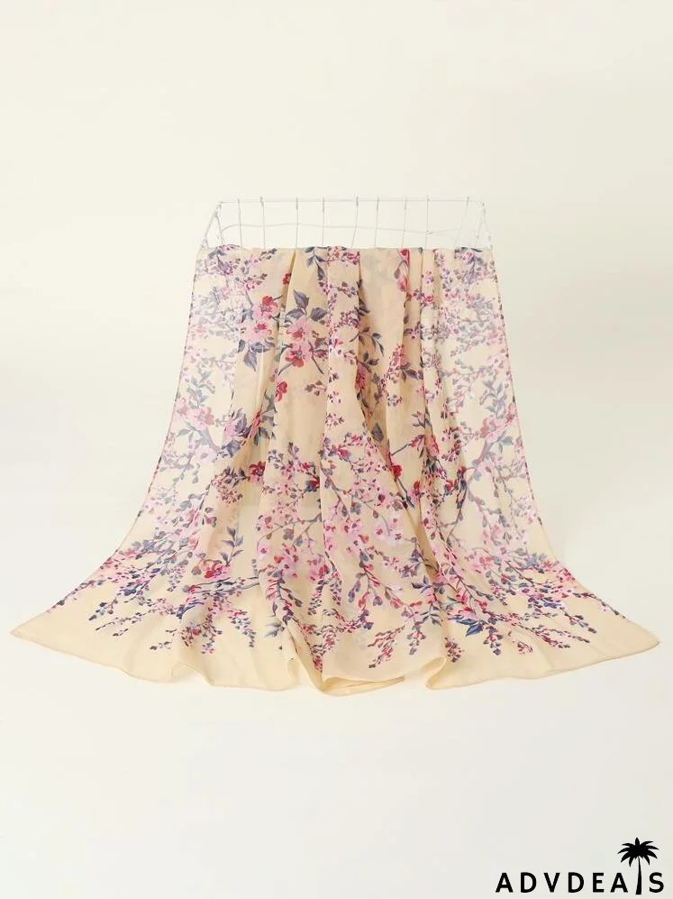 Floral Print Scarf