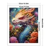 >SALE<Full Embroidery Eco-cotton Thread 11CT Print Flower Dragon Cross Stitch 50x60cm