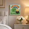 DIY Pre-Framed St- Patrick Day Button Art Canvas Kit