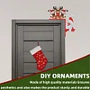 (US Local)DIY Xmas Diamond Art Door Frame Decoration Door Corner Pendants for Feiend Gifts