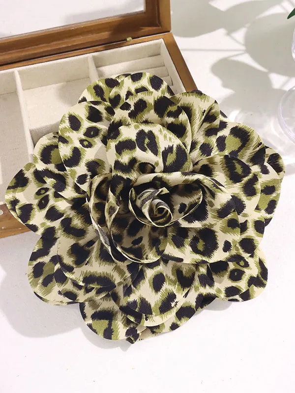 Flower Shape Leopard Brooch Accessories