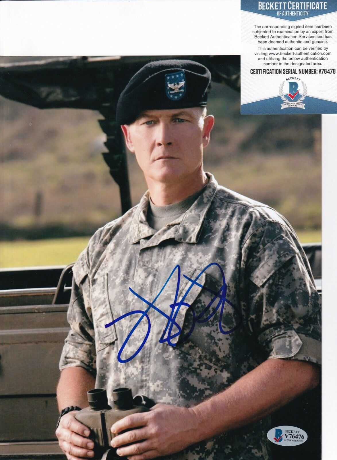 ROBERT PATRICK autographed (THE UNIT) signed 8X10 Photo Poster painting BECKETT BAS V76476