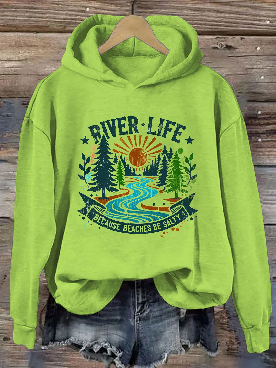 River Life Because Beaches Be Salty Hoodie