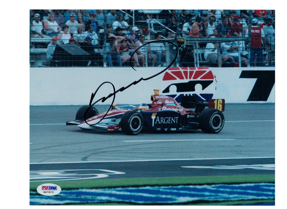 Danica Patrick Argent Formula One Racing Signed 8x10 Photo Poster painting PSA Sticker Only