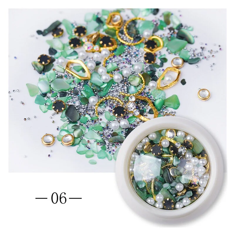 Butterfly Design Mixed Ultra-thin Hollow Metal Patch Snowflake DIY Jewelry Nail Art Decoration Metallic Nail Art Sequins Gem-Nail Inspo