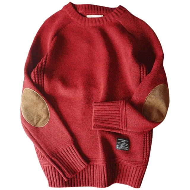 Aonga  Men Pullover Sweater Autumn New Fashion Casual Loose Thick O-Neck Wool Knitted Oversize Harajuku Streetwear Knitwear M-5XL aonga