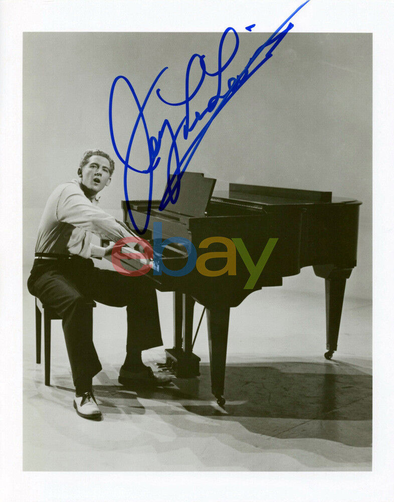 Jerry Lee Lewis Signed 8X10 B&W Photo Poster painting Auto Autographed reprint