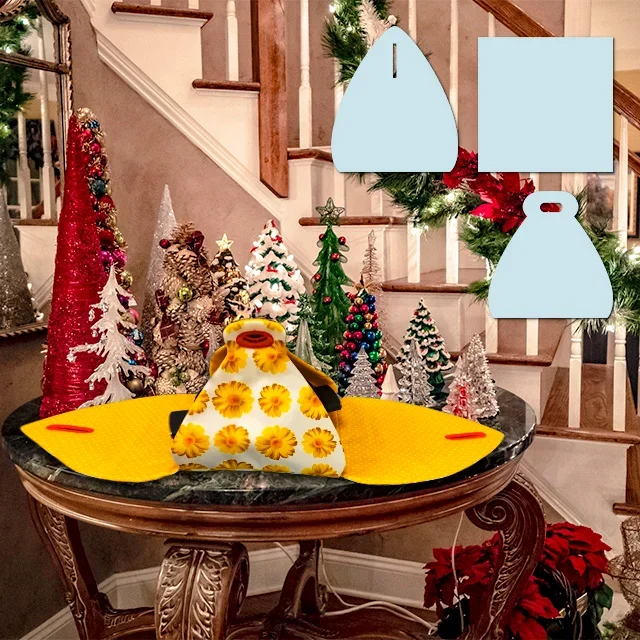 Christmas Gift Box/Food Box Sewing Template - With Tutorial + Instructions