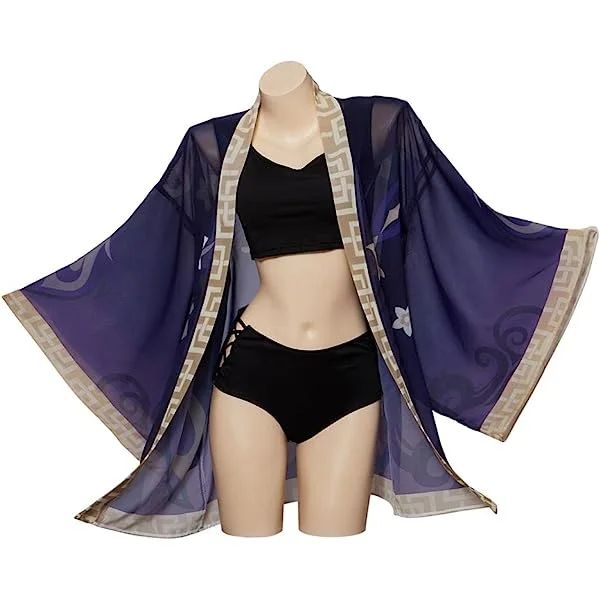 Game Genshin Impact Keqing Cosplay Costume 