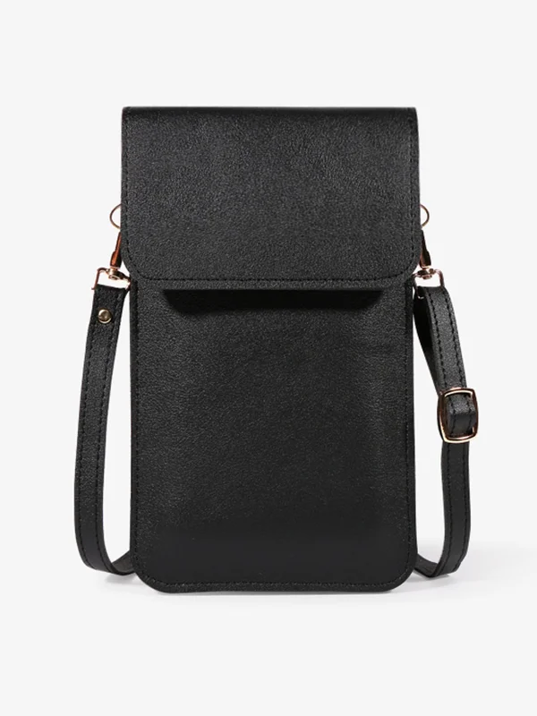 PU Simple Solid Color Sling Bag Shoulder Bag