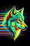 Luxury AB Velvet Diamond Painting Kit - Wolf