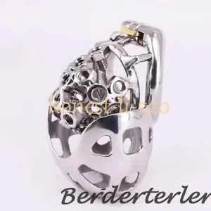 pornhint Pornhint Male Chastity Spikes Cage Stainless Steel Arc Rings Metal Chastity Devices Lock