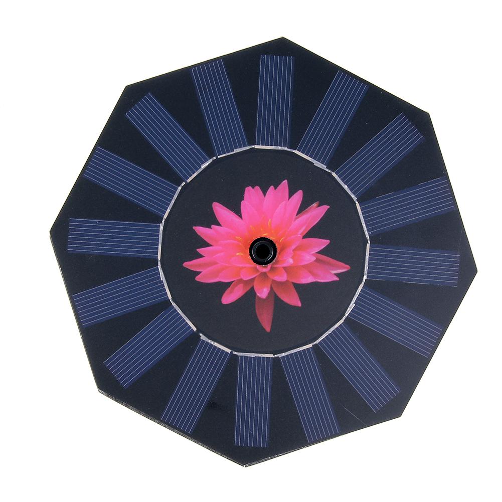 

Water Floating Pump Solar Octagon Fountain Pool Garden Plant Watering Kit, 501 Original