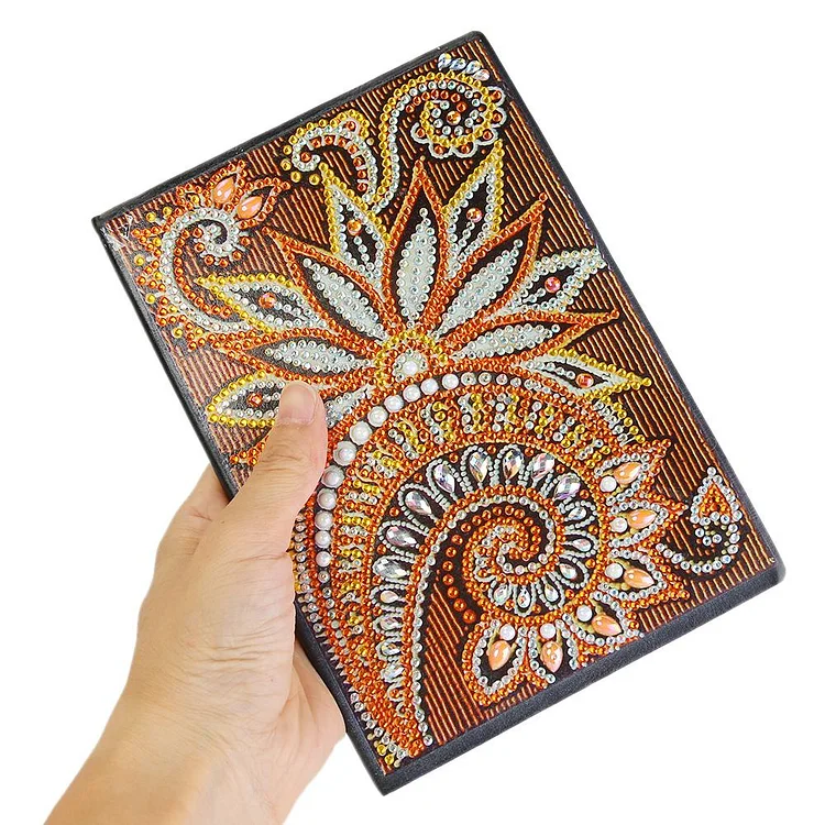 50 Pages DIY Diamond Painting Notebook Part Drill Special Shape Diamond  Resin Painting Sketchbook Diary Book Gift for Familys