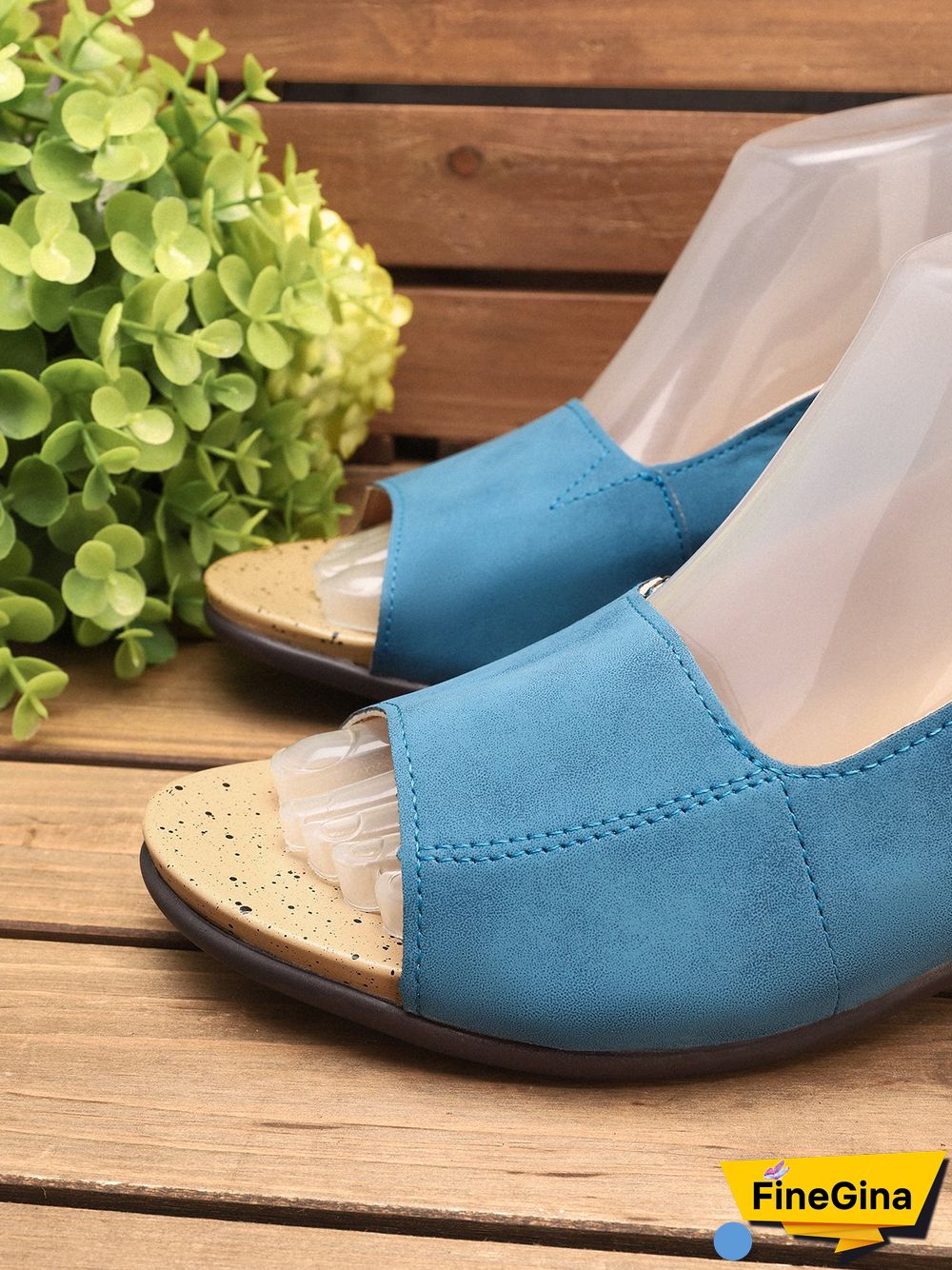 Retro Solid Simple Open Toe Chunky Heel Sandals