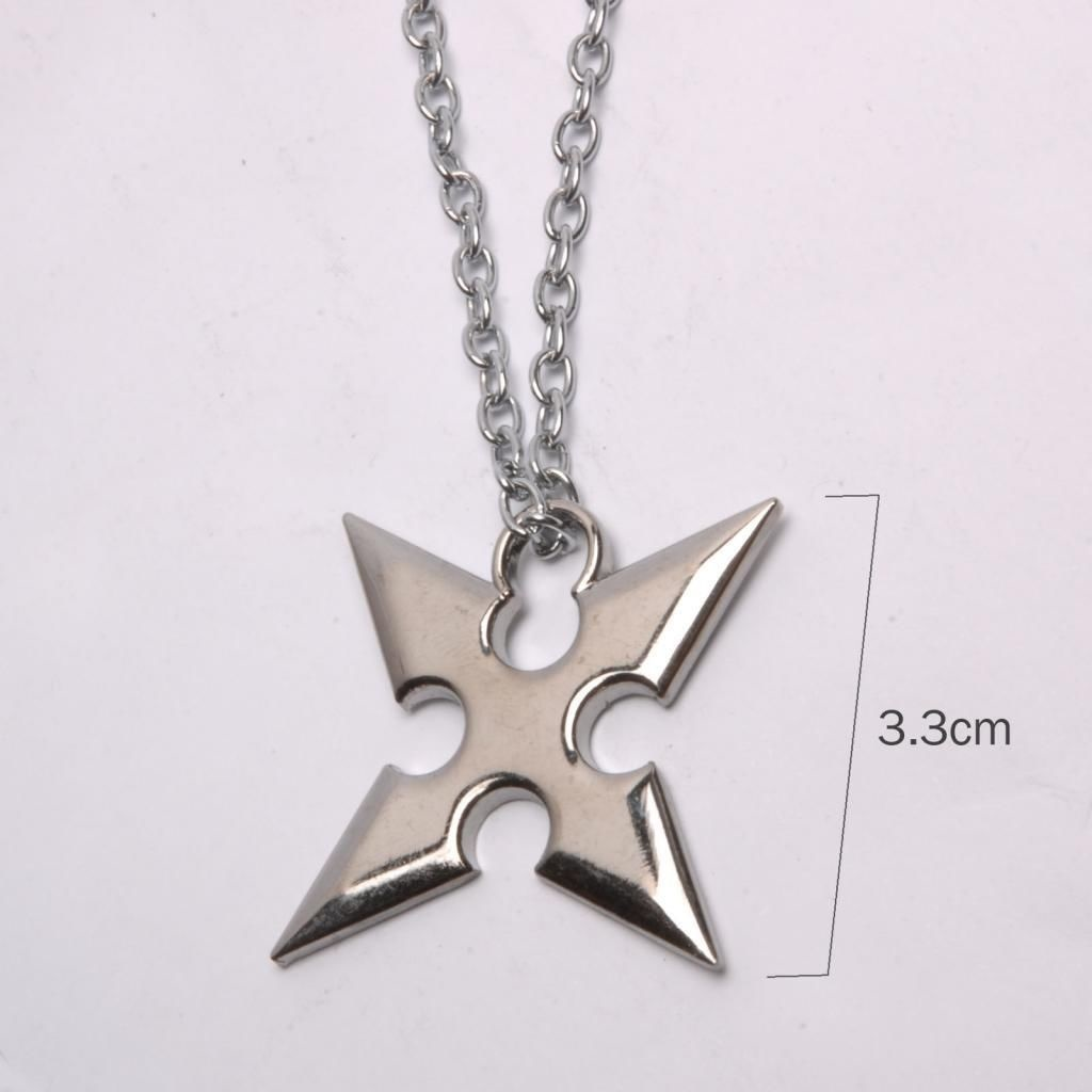 Manga Kh Kingdom Hearts Soras Crown Roxass Cross Necklaces Free Shipping