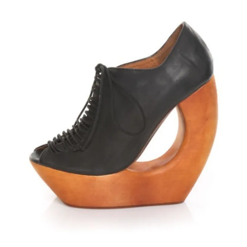 Gooshoes Open Toe Wedge Heels Sandals