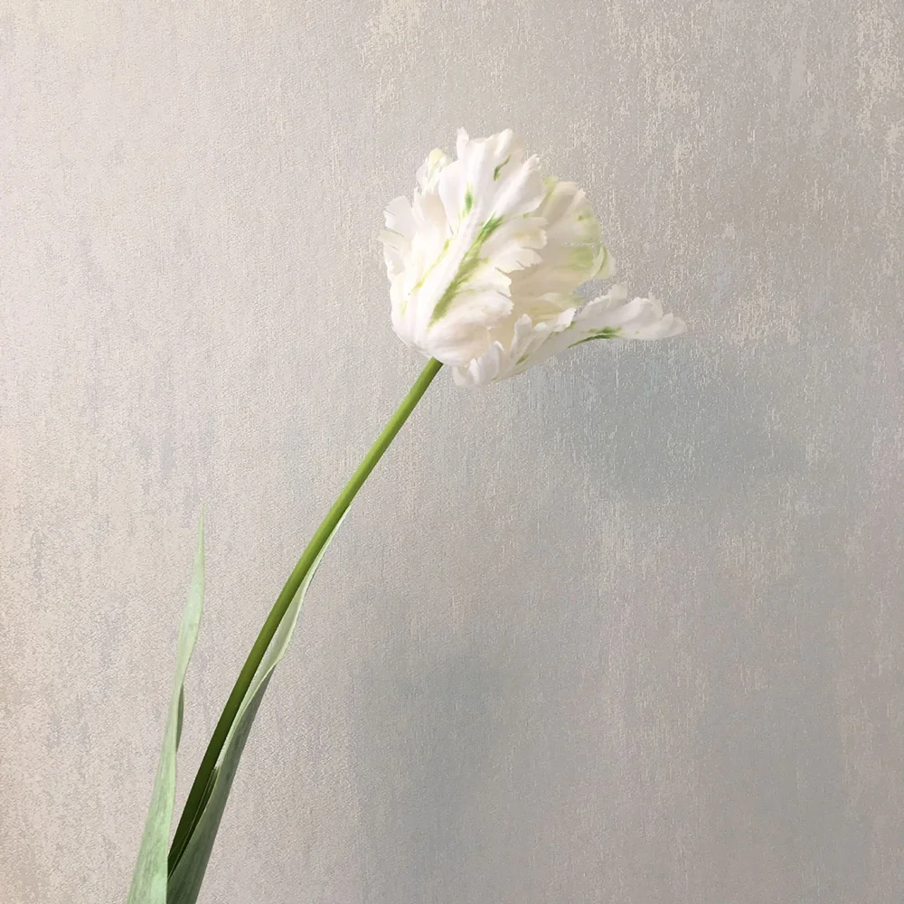 Single simulation 3D parrot tulip fake flower home decoration bonsai