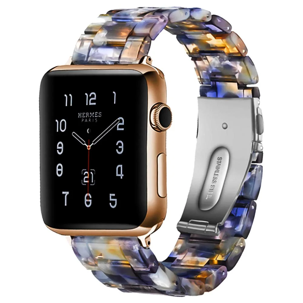 Band Compatible with Apple Watch Resin Watch Bands Compatible with Apple Watch 38mm 42mm 40mm 44mm for Women Men