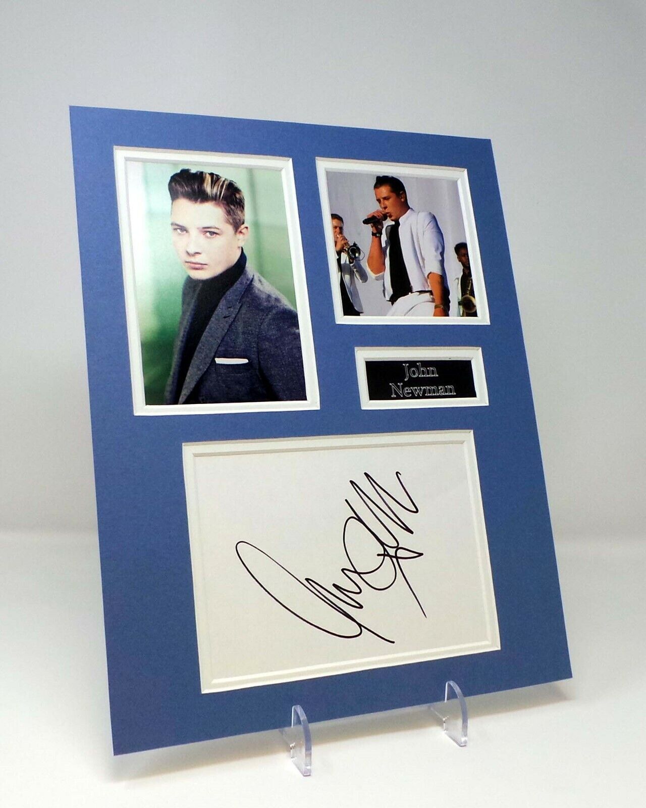 John NEWMAN Signed Mounted Photo Poster painting Display AFTAL COA Singer of Love Me Again.