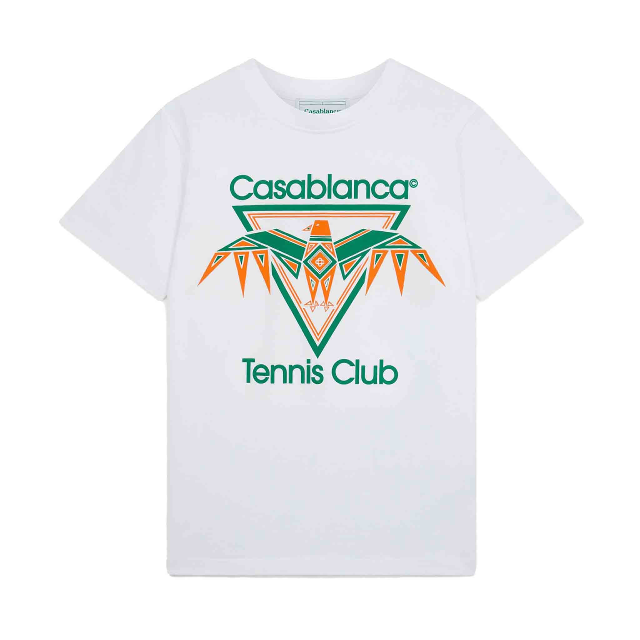 Casablanca Playful Eagle Screen Printed T-Shirt in White