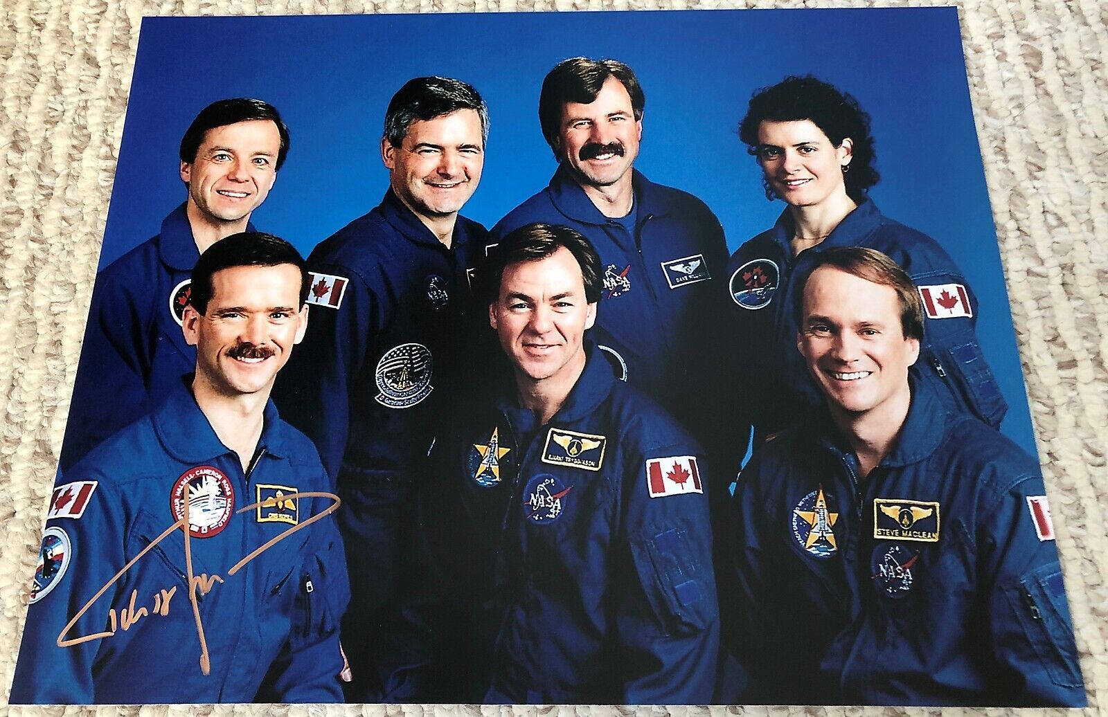 CHRIS HADFIELD SIGNED AUTOGRAPH ASTRONAUT NASA SPACE 11x14 Photo Poster painting PROOF