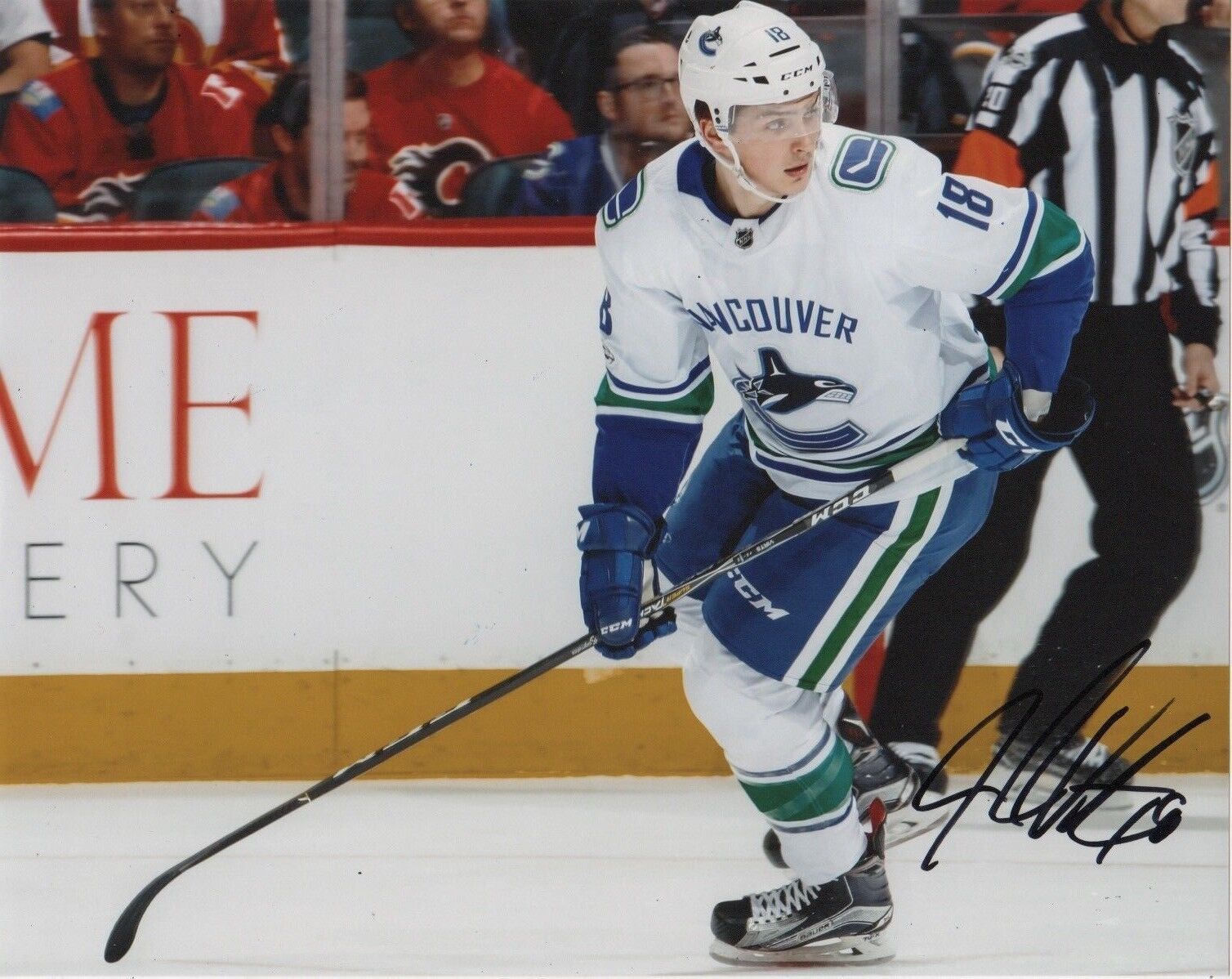 Vancouver Canucks Jake Virtanen Autographed Signed 8x10 NHL Photo Poster painting COA #7