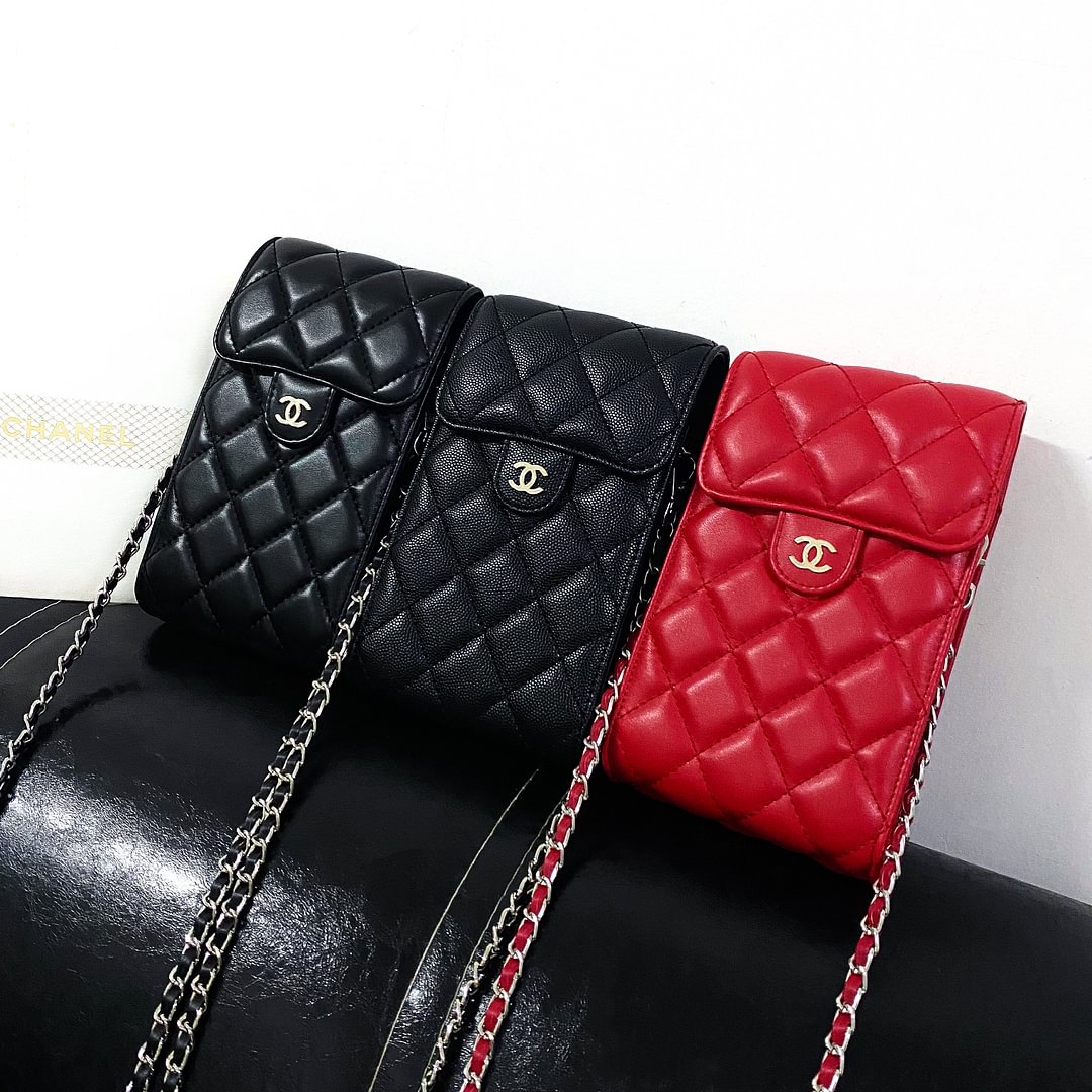 Chanel Luxury Genuine Leather Crossbody Phone Bag Elegant Tote Bag