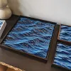 Big And Small Sea Simple Modern Niche High-End Wave Bedside Decoration Flat Mural Ornaments