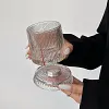 Luxury painted whiskey glass, premium liquor glass, household rotating tumbler glass beer glass