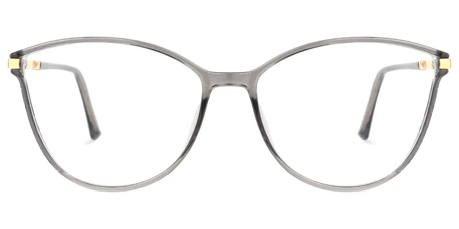 Jeremy Grau Cateye Brille Grau