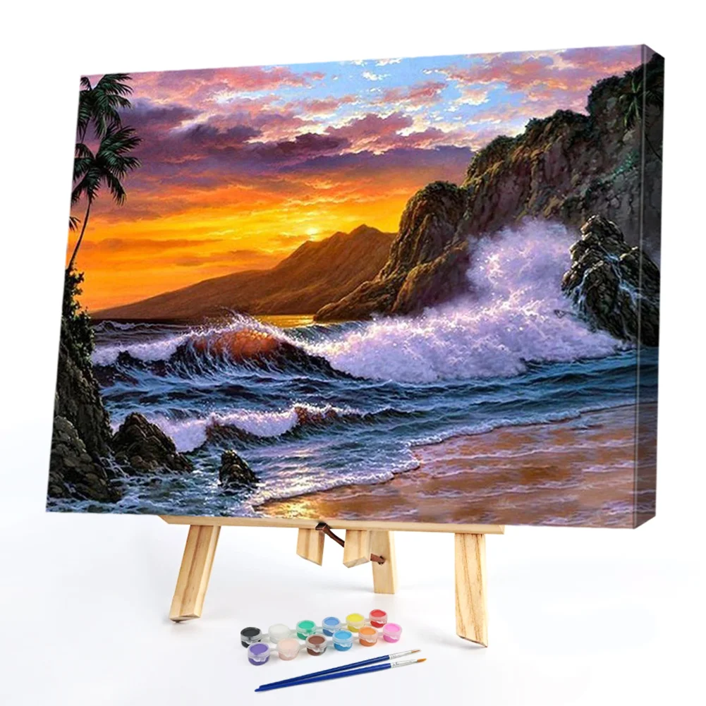 Seaside Sunset - Paint By Number(50*40cm)