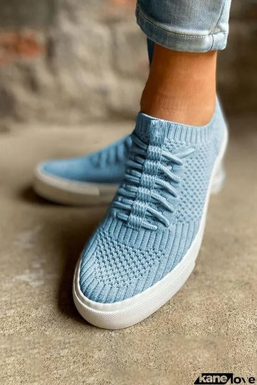 Knit Elastic Band Sneakers