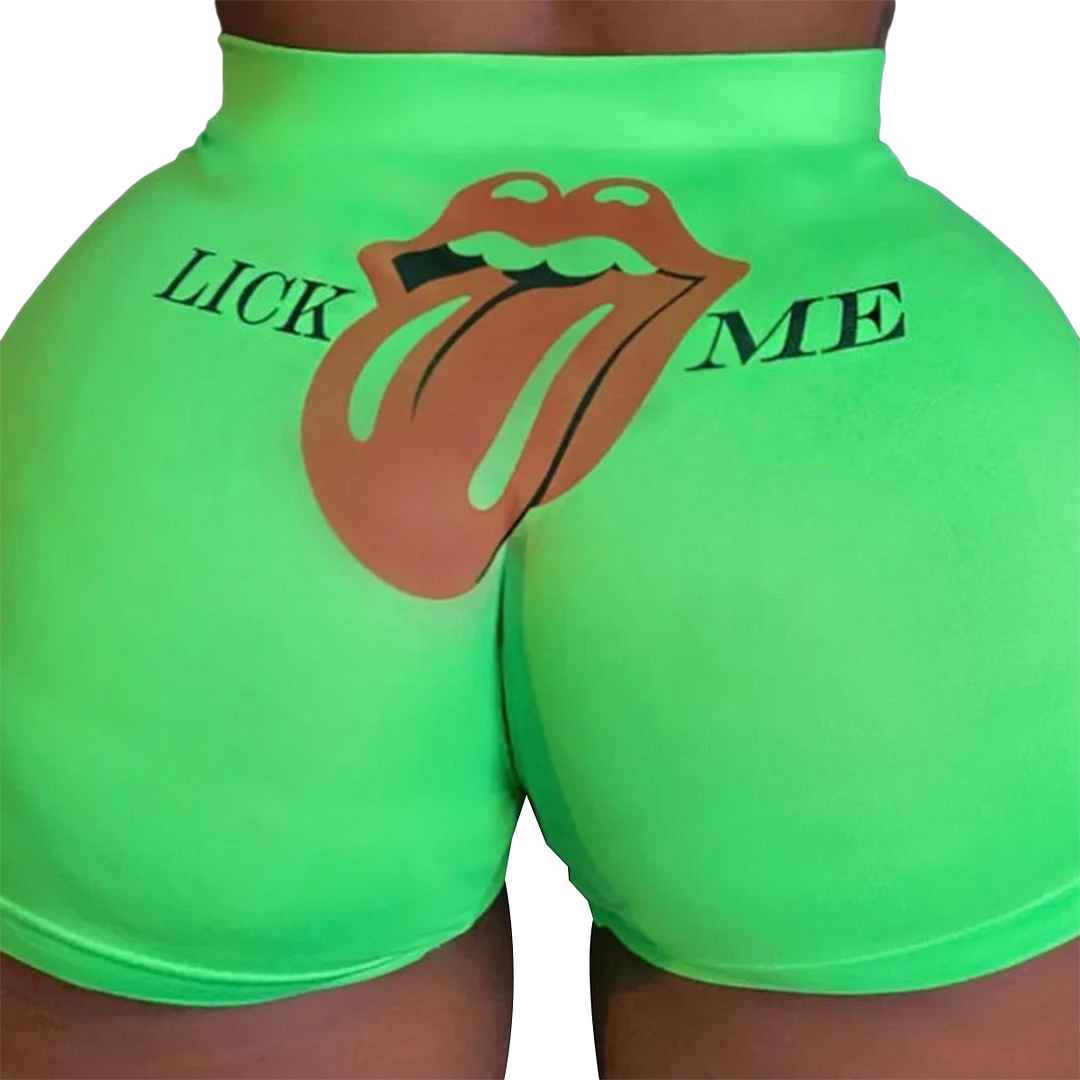 Women's Summer Hot Shorts Fashion Casual Print High Waist Fitness Shorts Womens Costume Streetwear Ladies Short Leggings