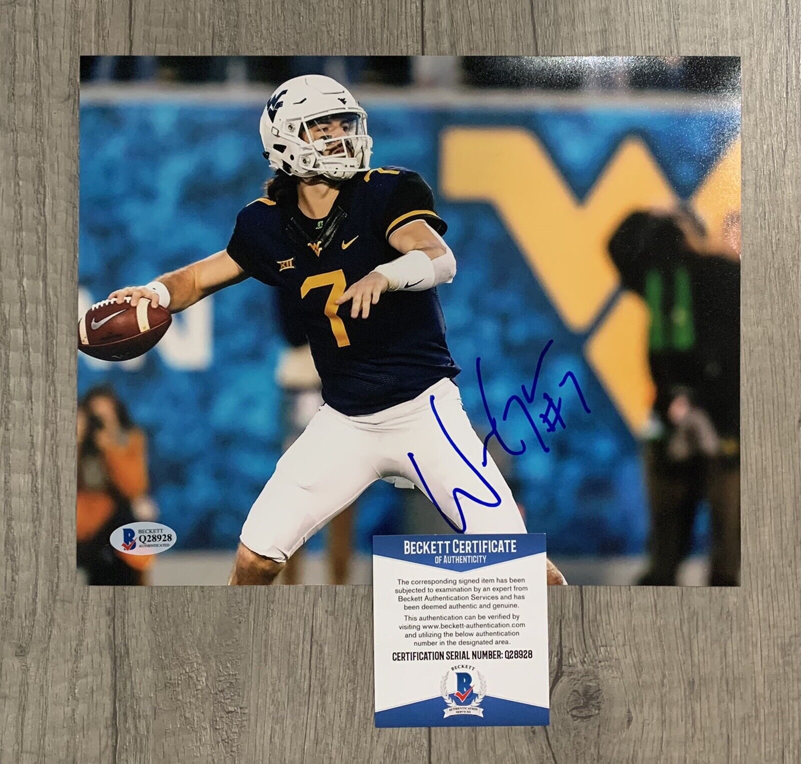 will grier signed autographed 8 x 10 Photo Poster painting beckett bas coa