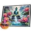 Buddha Statue 5d DIY Diamond Art Malerei Kits für Zuhause Wanddekoration 19,69 x 13,78 Zoll