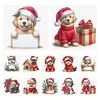 12pcs Christmas Puppy-11CT Stamped Cross Stitch Set 12.5*12.5cm/4.92*4.92in tapestrymarket